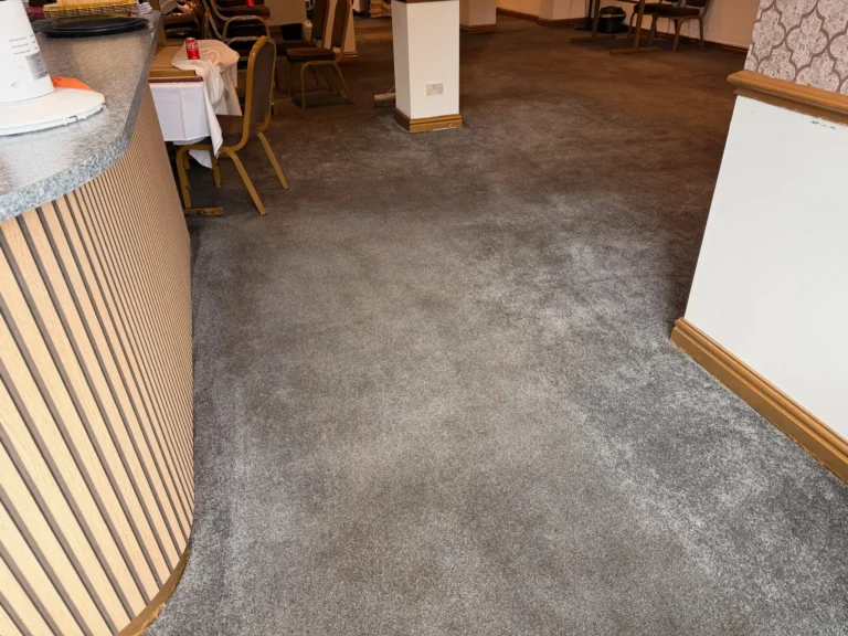 After carpet cleaning